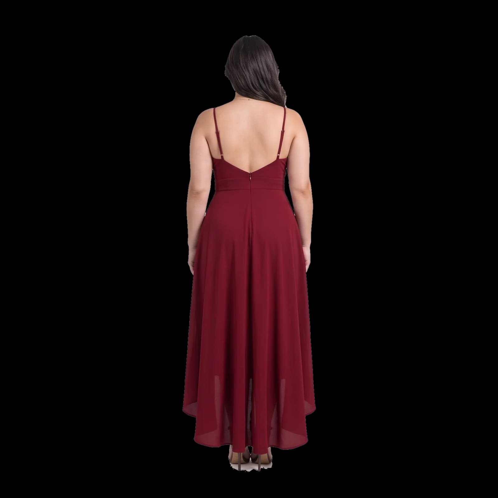 Robe de soirée déchirée, Dos