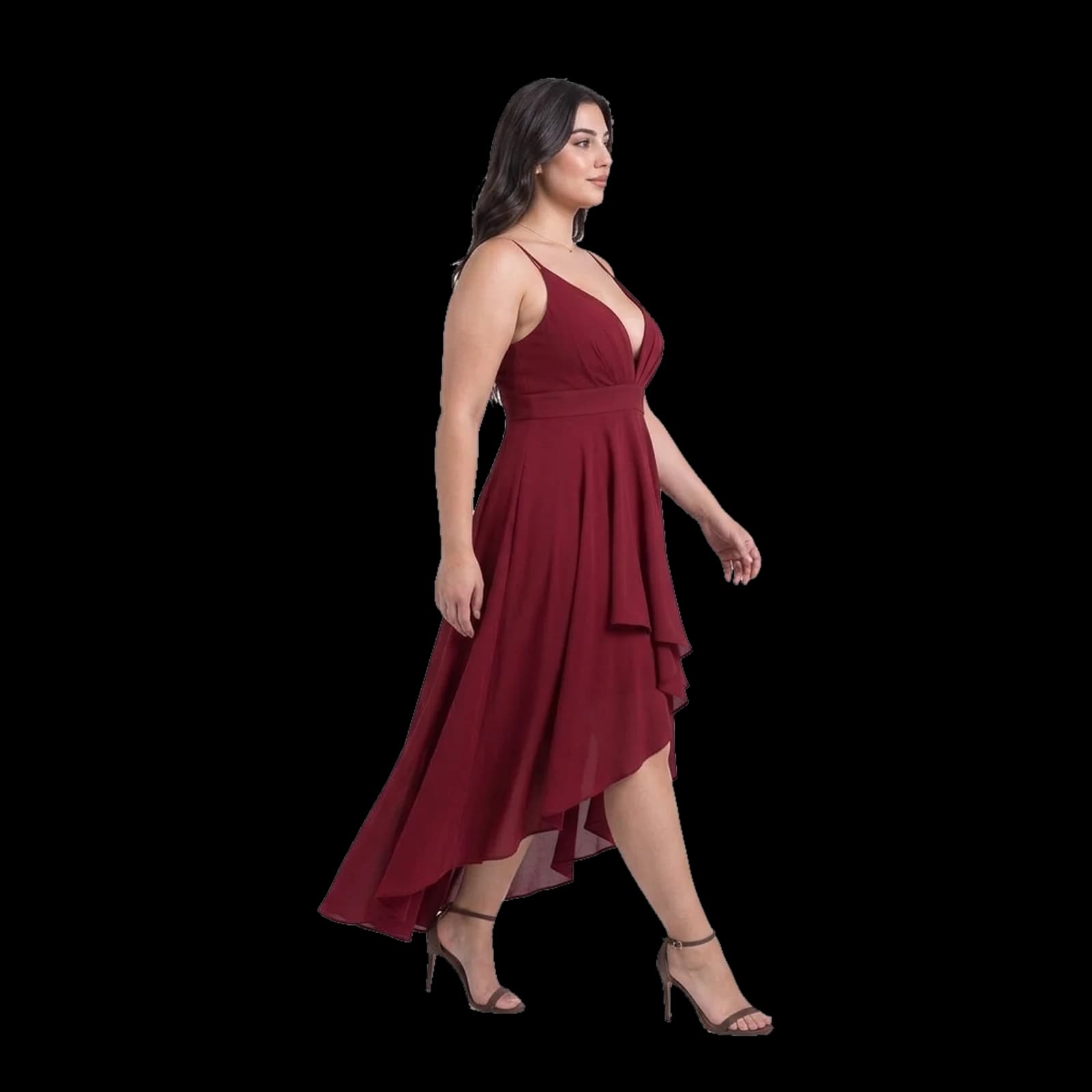 Robe de soirée déchirée, Profil
