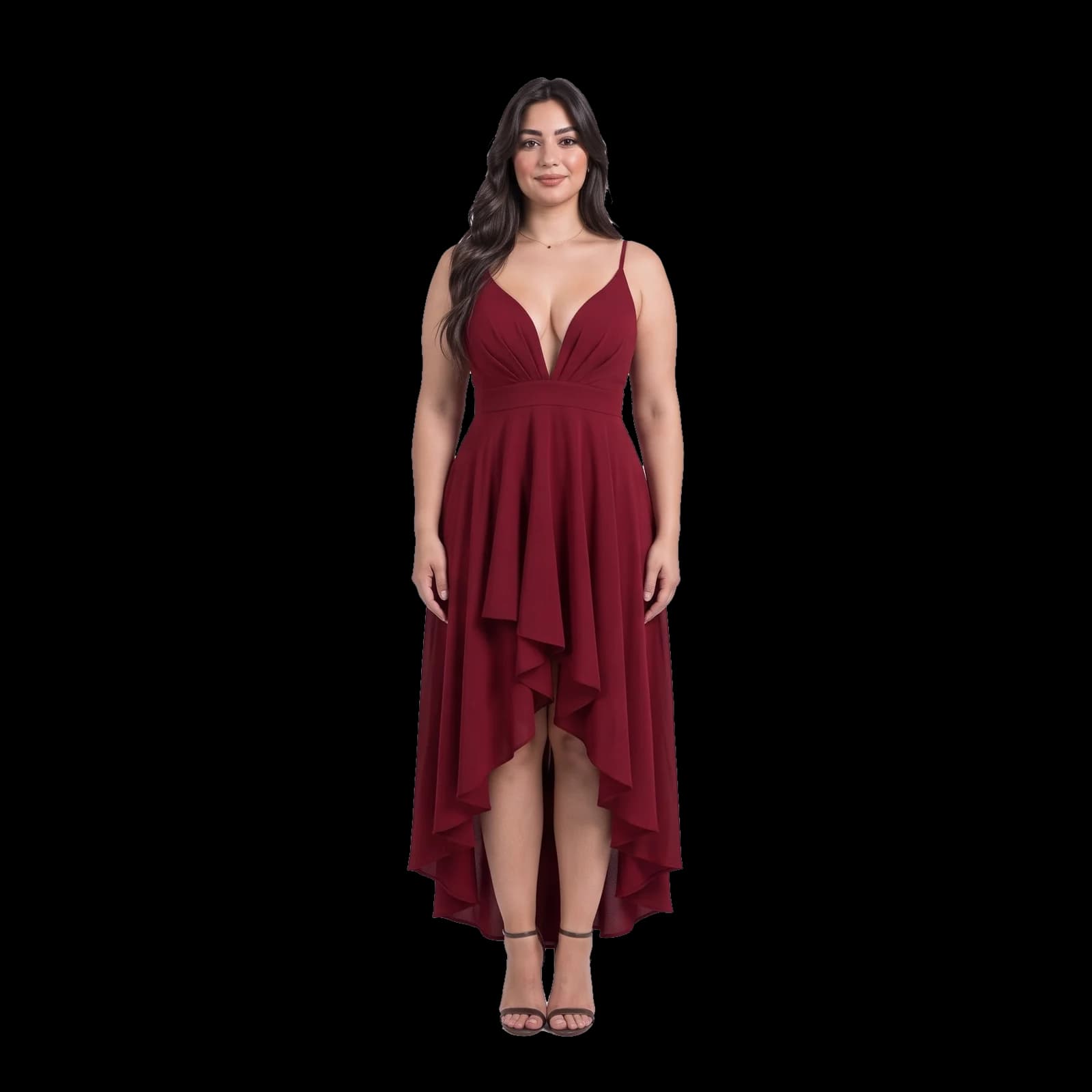 Robe de soirée déchirée, Face